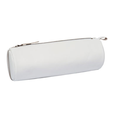 Leather Pencil Case White